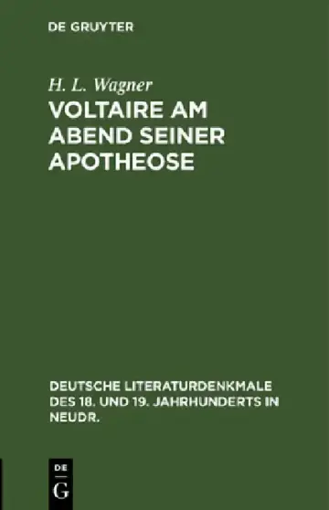 Cover of Voltaire Am Abend Seiner Apotheose