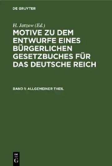 Cover of Allgemeiner Theil