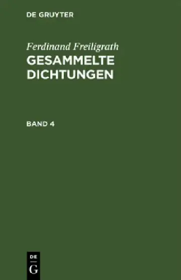 Cover of Ferdinand Freiligrath