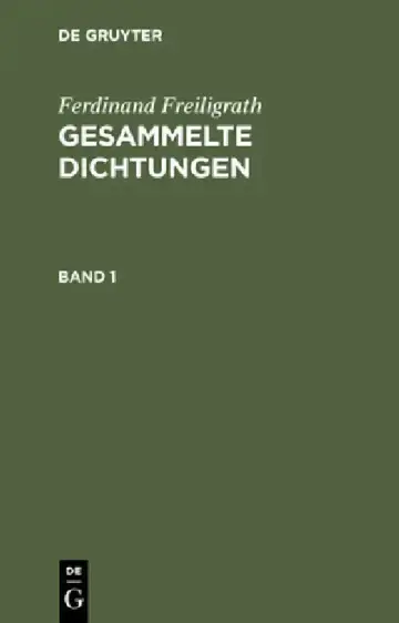 Cover of Ferdinand Freiligrath