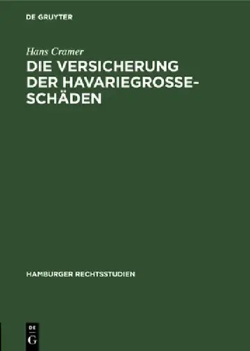 Cover of Die Versicherung Der Havariegrosse-Schäden