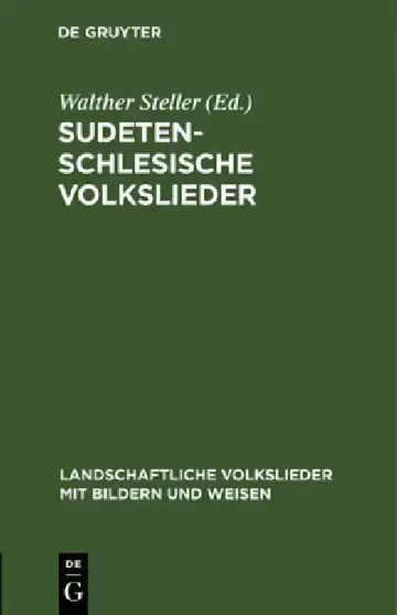 Cover of Sudetenschlesische Volkslieder