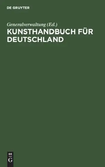 Cover of Kunsthandbuch Für Deutschland