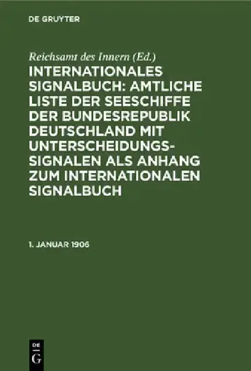 Cover of 1. Januar 1906