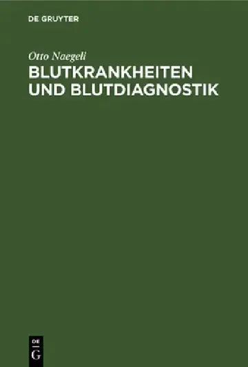 Cover of Blutkrankheiten Und Blutdiagnostik