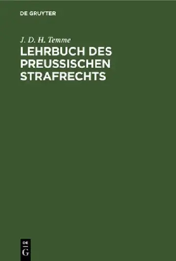 Cover of Lehrbuch Des Preußischen Strafrechts