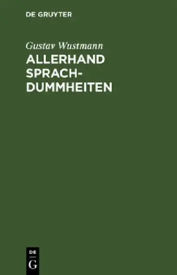 Cover of Allerhand Sprachdummheiten