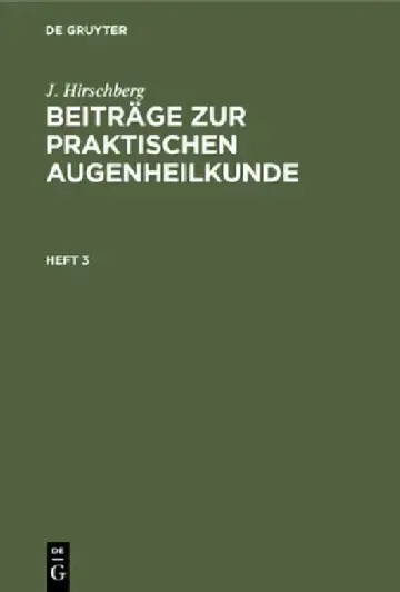 Cover of J. Hirschberg