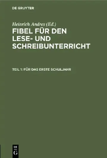 Cover of Für Das Erste Schuljahr