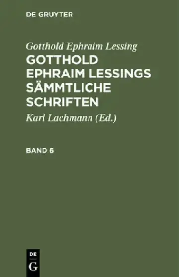 Cover of Gotthold Ephraim Lessing
