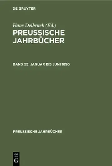 Cover of Januar Bis Juni 1890