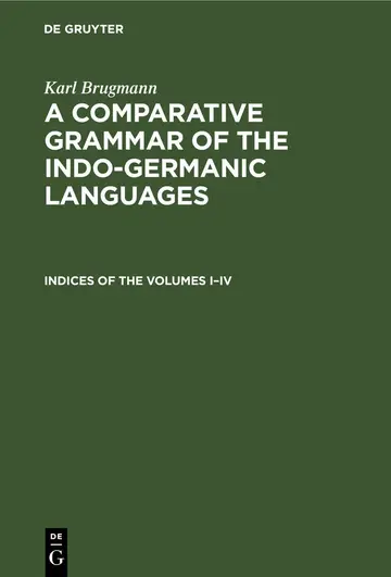 Cover of Indices of the Volumes I–IV