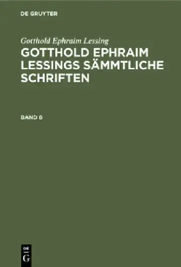 Cover of Gotthold Ephraim Lessing