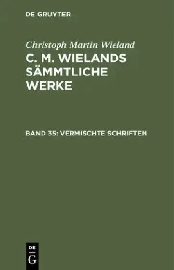 Cover of Vermischte Schriften