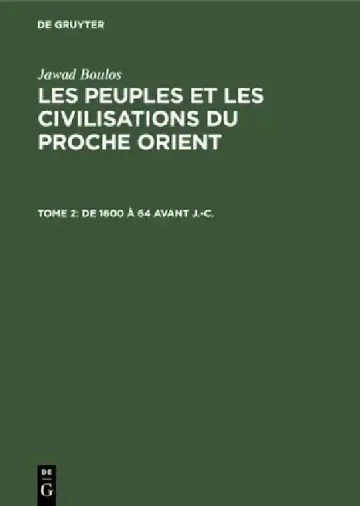 Cover of de 1600 À 64 Avant J.-C.