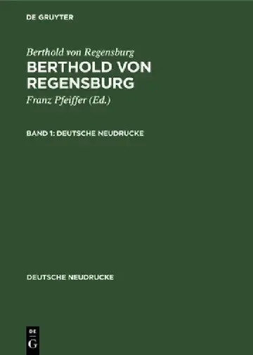 Cover of Berthold Von Regensburg