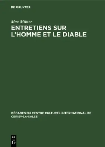 Cover of Entretiens Sur l'Homme Et Le Diable