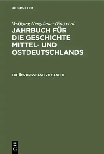 Cover of Ergänzungsband Zu Band 11