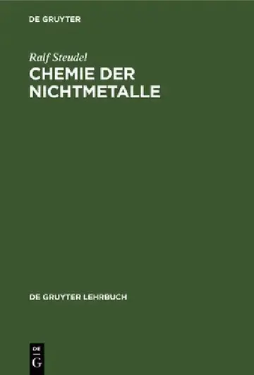 Cover of Chemie Der Nichtmetalle
