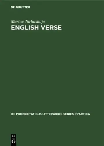 Cover of English Verse