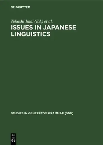 Cover of Issues in Japanese Linguistics
