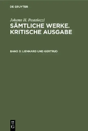 Cover of Lienhard Und Gertrud