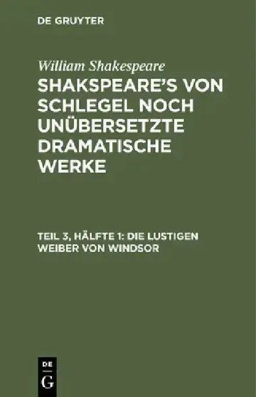 Cover of Die Lustigen Weiber Von Windsor