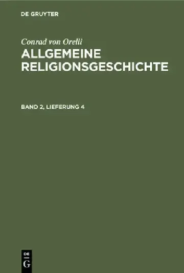 Cover of Conrad Von Orelli
