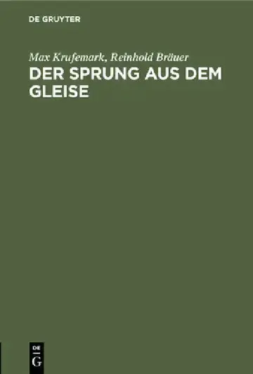 Cover of Der Sprung Aus Dem Gleise