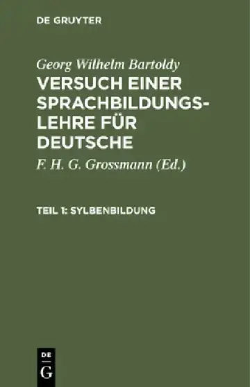 Cover of Sylbenbildung