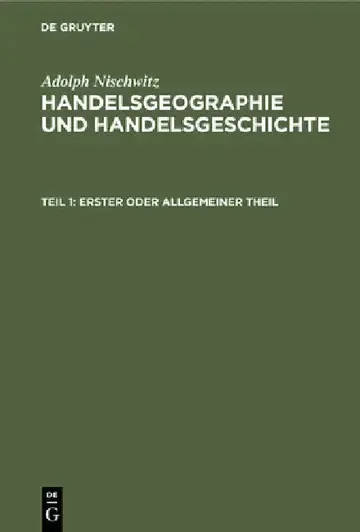 Cover of Erster Oder Allgemeiner Theil