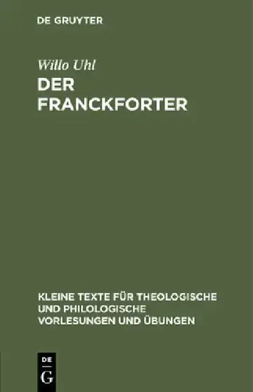 Cover of Der Franckforter