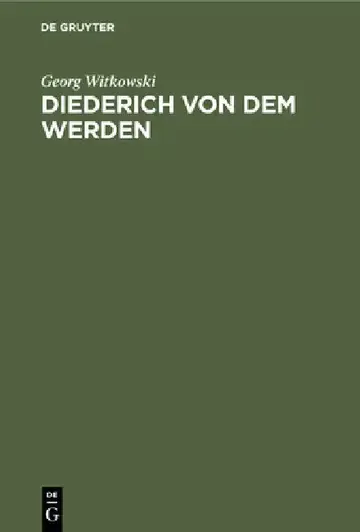 Cover of Diederich Von Dem Werden