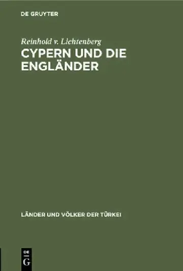 Cover of Cypern Und Die Engländer