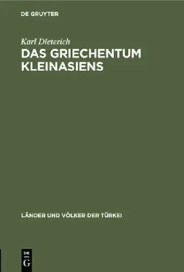Cover of Das Griechentum Kleinasiens