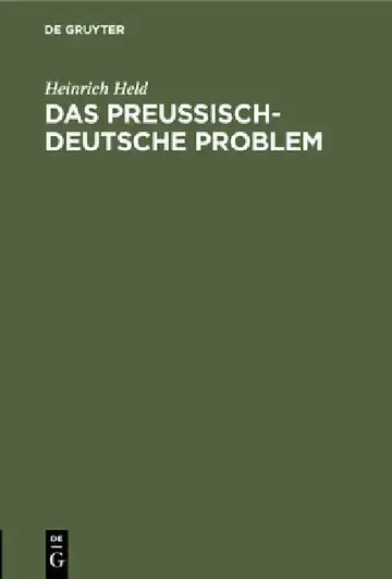 Cover of Das Preußisch-Deutsche Problem