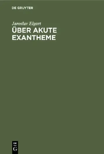 Cover of Über Akute Exantheme