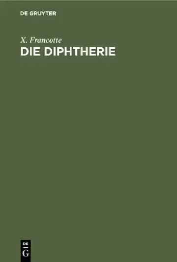 Cover of Die Diphtherie
