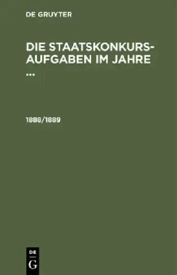 Cover of 1888/1889
