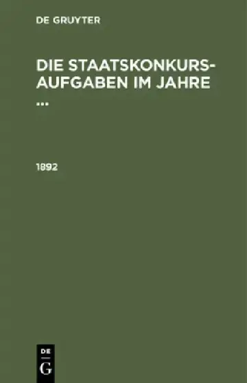 Cover of 1892