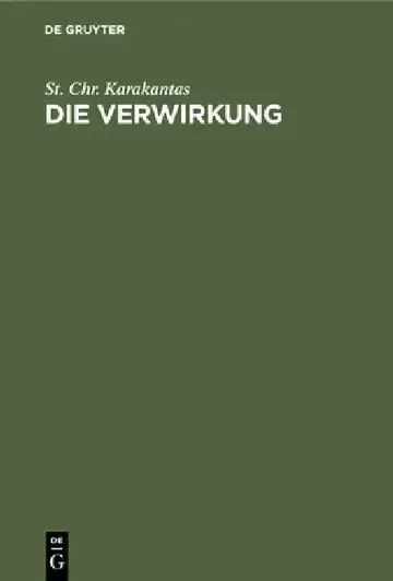 Cover of Die Verwirkung