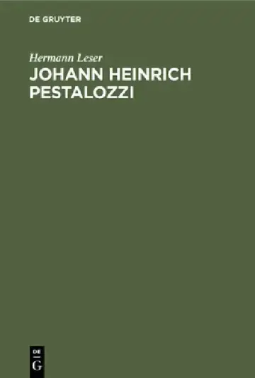 Cover of Johann Heinrich Pestalozzi