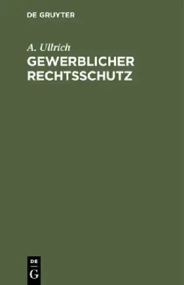 Cover of Gewerblicher Rechtsschutz