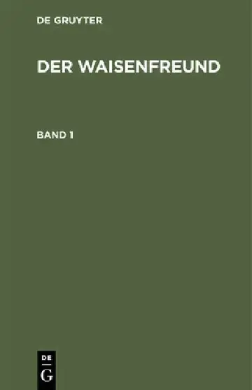 Cover of Der Waisenfreund. Band 1