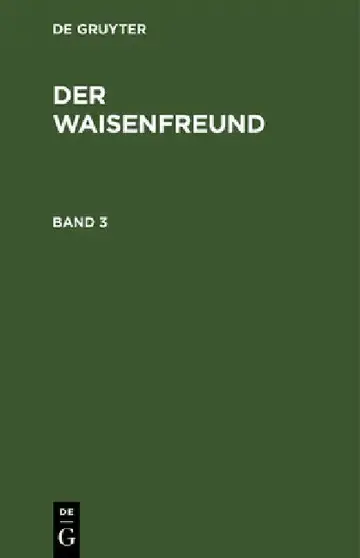 Cover of Der Waisenfreund. Band 3