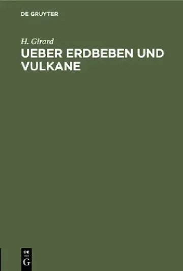 Cover of Ueber Erdbeben Und Vulkane