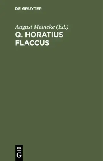 Cover of Q. Horatius Flaccus