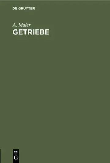 Cover of Getriebe