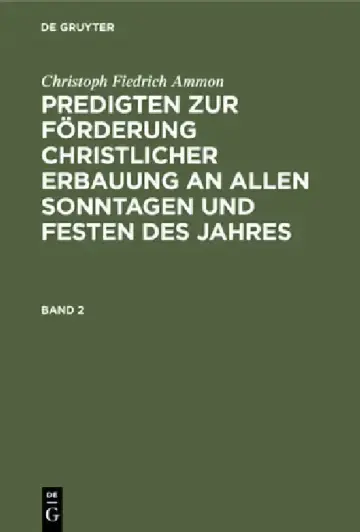 Cover of Christoph Fiedrich Ammon