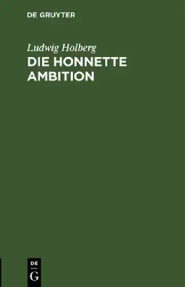 Cover of Die Honnette Ambition